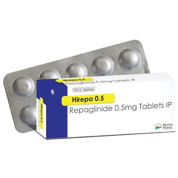 Repaglinide 0.5mg (Hirepa 0.5) - 10 Tablets