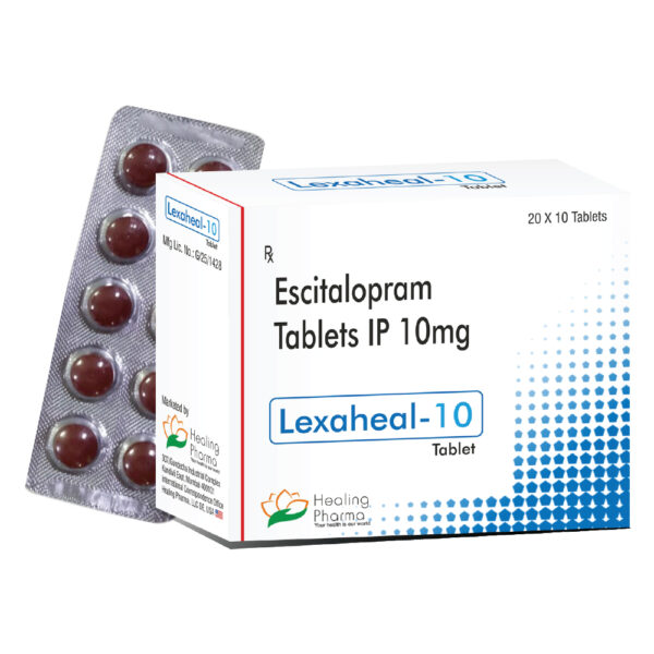 Escitalopram 10mg (Lexaheal 10) - 10 Tablets