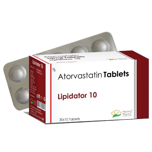 Atorvastatin 10 mg Tablet (Lipidator 10) - 10 Tablets