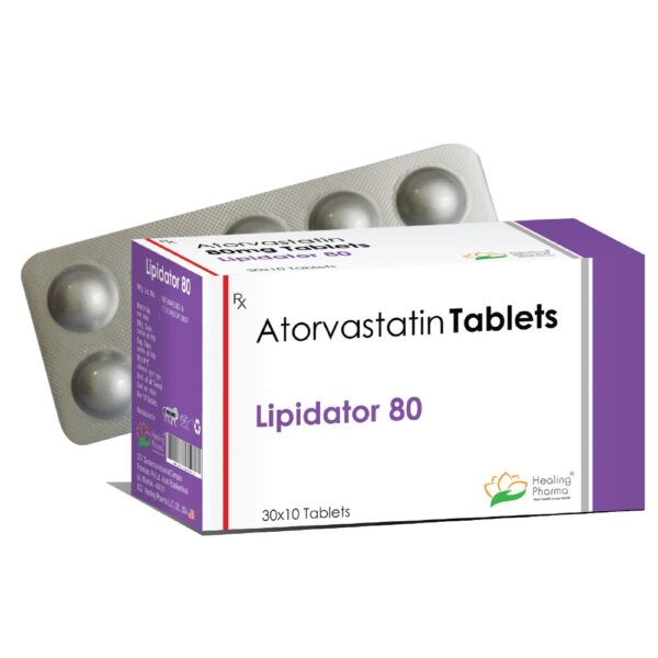 Atorvastatin 80 mg Tablet (Lipidator 80) - 10 Tablets