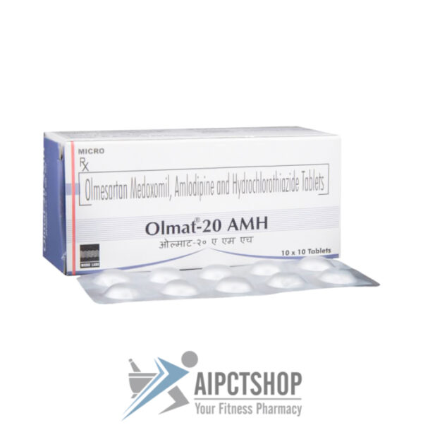 Olmat AMH (AZOR H)20/5/12.5 Mg - 100 tablet  (Olmet AMH)