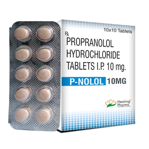 Propranolol 10mg (P-Nolol 10) - 10 Tablets