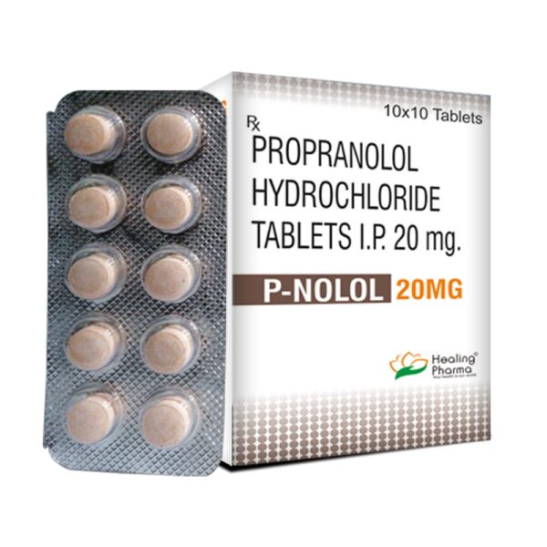 Propranolol 20mg (P-Nolol 20) - 10 Tablets