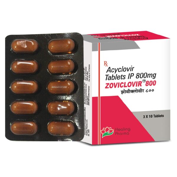 Acyclovir 800 mg Tablet (Zoviclovir-800) – 10 Tablets